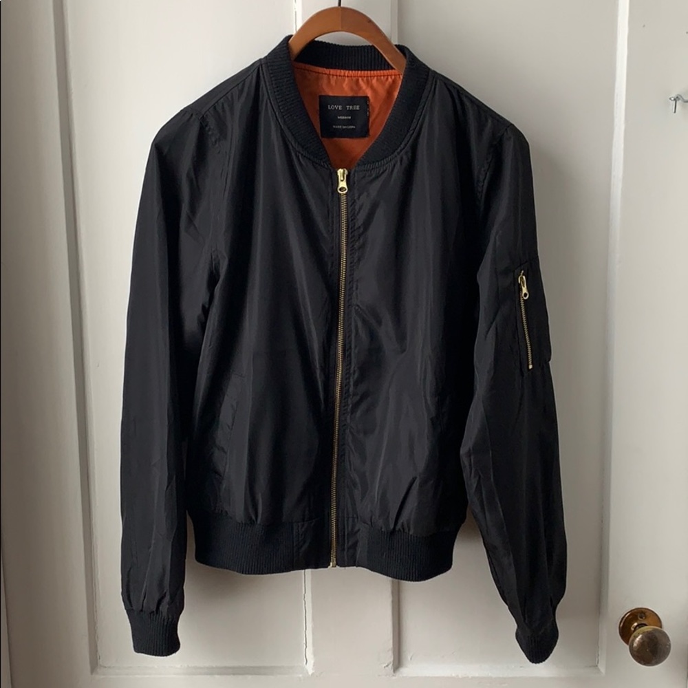 Black Bomber Jacket